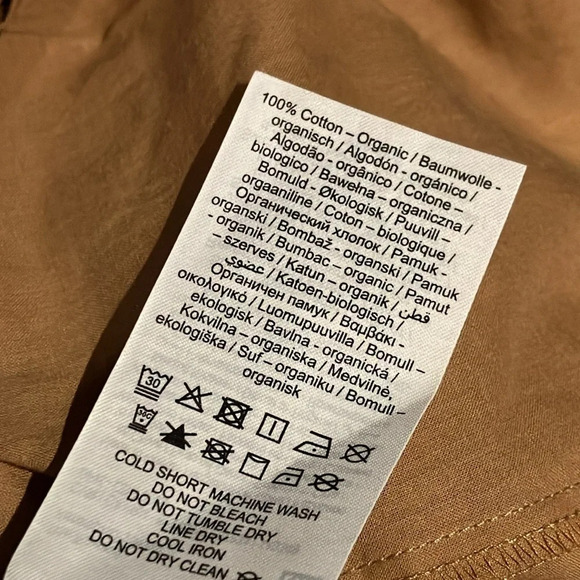 NWT Aware by Vero Moda Puff Sleeve Button Front Cotton Blouse Womens Medium - Picture 6 of 6